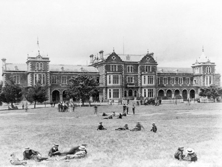 Picture Boys with Building