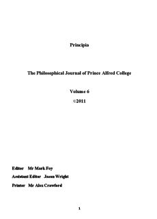 Philosophical Journal 2011 Front Cover