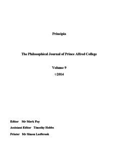 Philosophical Journal 2014 Front Cover
