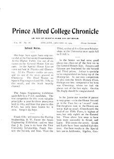 PAC Chronicle 1904 (1) Front Cover