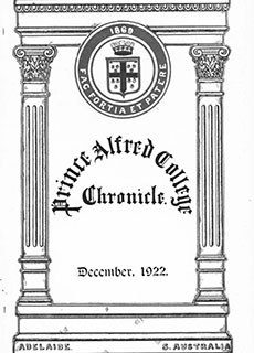 PAC Chronicle 1922 (3) Front Cover