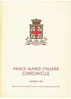 PAC Chronicle 1959 (2) Front Cover