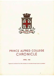 PAC Chronicle 1961 (1) Front Cover