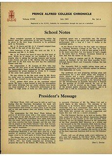 PAC Chronicle 1963 (3) Front Cover