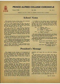 PAC Chronicle 1964 (3) Front Cover