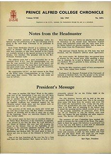 PAC Chronicle 1965 (3) Front Cover