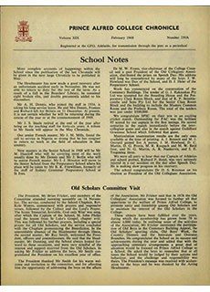 PAC Chronicle 1968 (1) Front Cover