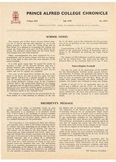 PAC Chronicle 1970 (3) Front Cover